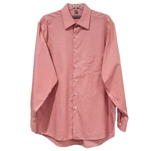 Geoffrey Beene Pinstripe Non Iron Cotton Dress Shirt